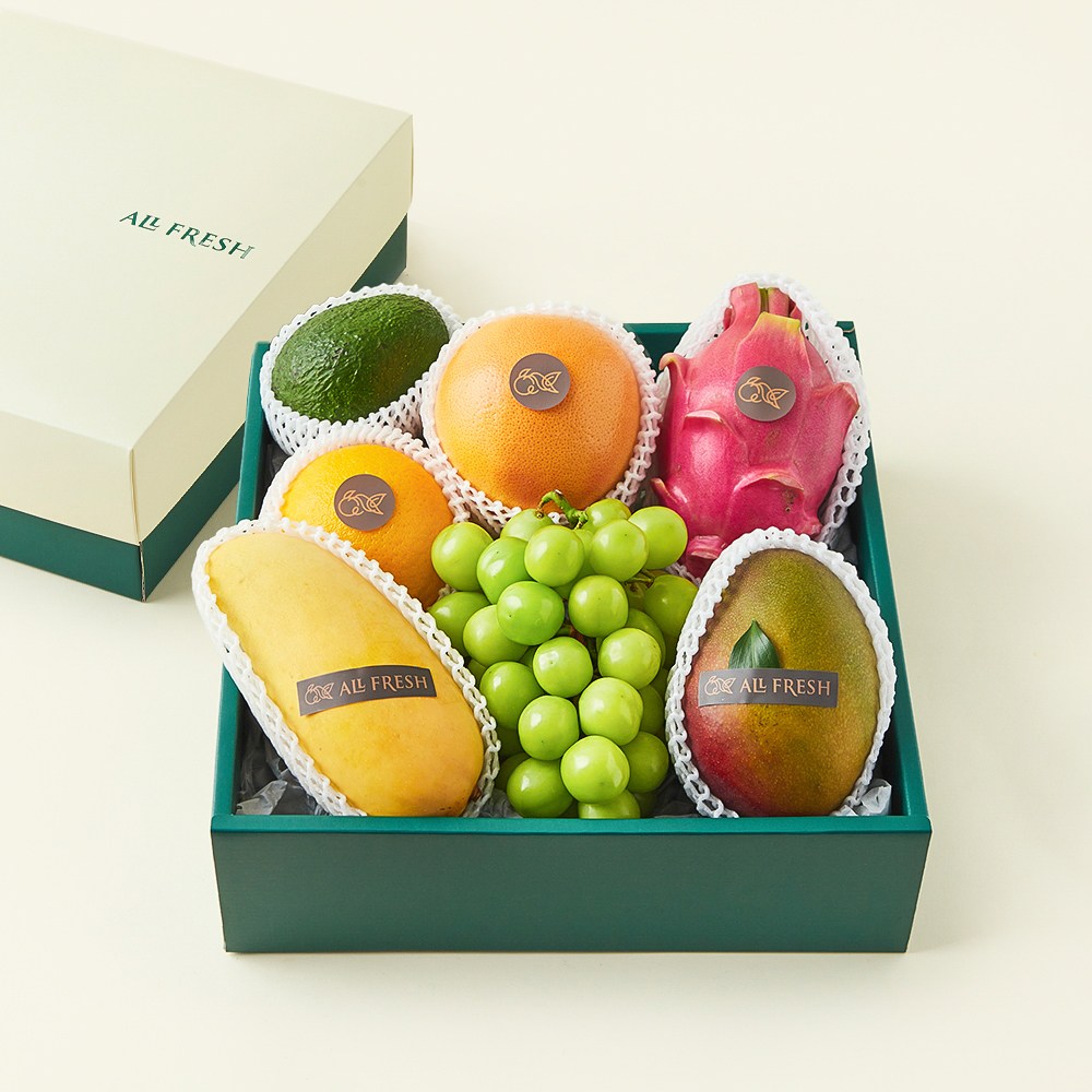 올프레쉬 과일소믈리에 제철과일 혼합선물 4호 + 선물용 가방, 2.41kg, 5세트