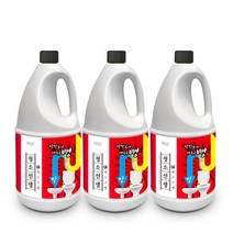 청소선생 배수구펑 배수구세정제 2L 3개, 단품