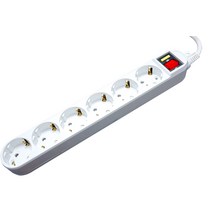 6구 접지 1.5M 화이트, 1개