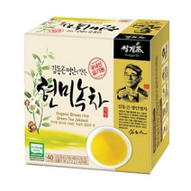 김동곤명인이만든유기농현미녹차작설, 1.2g, 40개입