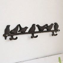 솔리드 아이언 레트로 버드 3P후크, 브라운