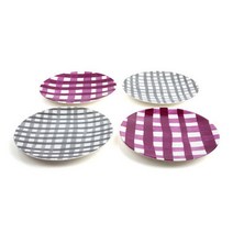 마에바타 콜렉트 접시, 체크, 4개입