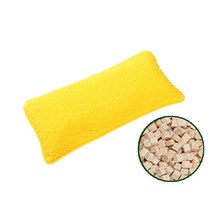 편백아트 큐브칩 순면 천연염색 편백 베이지 베개, 노랑