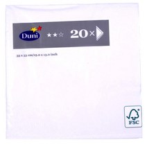 DUNI 가정용 냅킨 화이트 33 x 33CM 20매, 2개