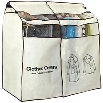 캐릭터 더블 윈도우 행거 옷커버 지퍼식 매립형, 1개입, 1개