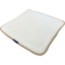 카스 3D 매쉬 통풍 쿨방석 2겹, 흰색