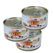 뉴트리오 강아지 간식캔, 닭고기, 3개