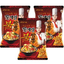 빙그레 꽃게랑 불짬뽕맛, 70g, 3개입