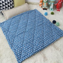 보떼하우스 유아용 낮잠이불 일체형, 구스 블루