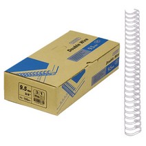 카피어랜드 3:1 제본 와이어링 100개입, 9.5mm, 흰색