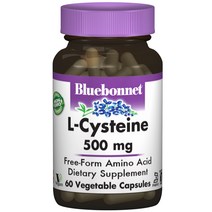블루보넷 L-시스테인 500mg 베지터블 캡슐 글루텐 프리 비건, 60개입, 1개