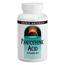 소스내츄럴스 팬토테닉 에시드 비타민 B5 500mg 글루텐 프리 비건 무설탕 타블렛, 100개입, 1개