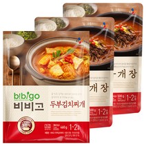 비비고 육개장 500g 2p + 두부김치찌개 460g, 1세트