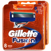 질레트 퓨전 매뉴얼 면도날, 2개, 8개입