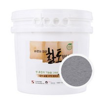 이오세라믹황토 바르는 천연 황토벽지 16L, 그레이