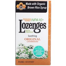 피알아이 마누카 허니 프로폴리스 로젠지, 20개입, 1개