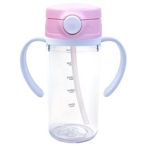 아가프라 스타 트라이탄 빨대컵 300ml, 핑크, 1개