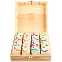 쌍계명차 티이즘 큐브우드 16P 선물세트, 1세트