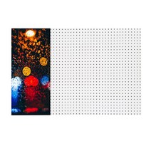 앤비커머스 인테리어 타공판 컬러레인 좌 WHITE, 1개