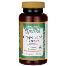 스완슨 슈페리어 허브 그레이프 씨드 추출물 50mg 캡슐, 120개입, 1개