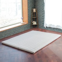 더릭스홈 볼라텍스폼 75T 3중직커버 매트리스, 화이트