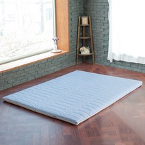 더릭스홈 볼라텍스폼 75T 3중직커버 매트리스, 스카이블루
