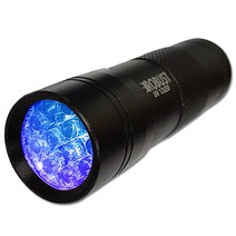 [uv라이트] uv 손전등 블랙 라이트 충전식 365nm 자외선 휴대용 토치 개 UV경화기 UV축광기, 395nm