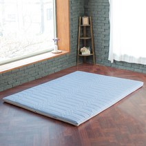 더릭스홈 볼라텍스폼 75T 3중직커버 매트리스, 스카이블루