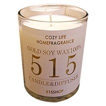 515카페 아로마 소이캔들 5oz, 다우니, 1개