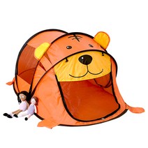 비앤씨 호랑이 팝업 놀이텐트, 주황 + 노랑 + 검정