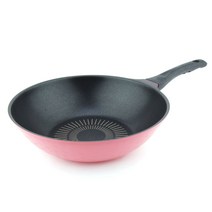 키친아트 본 핑크 궁중팬, 28cm, 1개