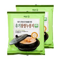 바른길 유기참쌀 누룽지, 160g, 2개