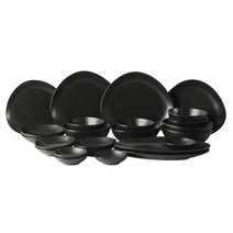 에라토 패블 4인 그릇세트 24p, 블랙, 볼 2종 4p + 접시 2종 4p + 찬기 3종 6p + 롱디쉬 2p
