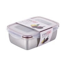 스텐락 클래식 스텐밀폐용기 직사각 8호 2600ml, 1개, 단품