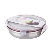 스텐락 클래식 스테인리스 밀폐용기 원형 10호 2000ml, 1개