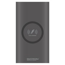 시크론 유무선 급속 충전 10000 mAh 보조배터리, BPQ-10000QPDG, 그레이