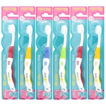 28탁 이엘어린이 미세모 칫솔, 랜덤 발송, 6개