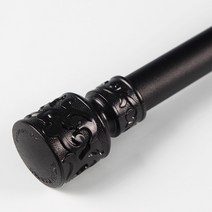 프리스페이스 에스닉 커튼봉, 블랙