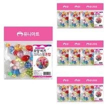 유니아트 G012 모양비즈 크리스탈혼합, 랜덤 발송, 10개