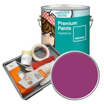 노루페인트 팬톤 내부용 실내벽면페인트 세트 무광 4L, 19-2630 Wild Aster, 4000ml