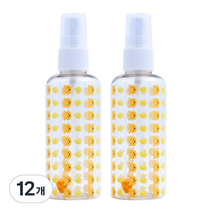 디즈니 미키프렌즈 스프레이 용기 100ml, 12개, 위니더푸(옐로우)