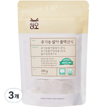 청오 유기농 발아 블랙선식, 3개, 200g