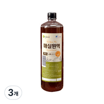 진실매실 매실원액, 1000ml, 3개