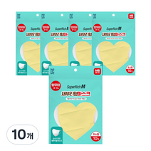 슈퍼리치 새부리형 마스크 유아동용 초소형, 10매, 10개, AD503 레몬