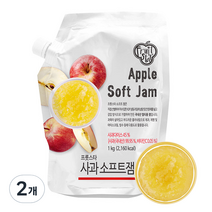 사과 소프트잼, 1kg, 2개