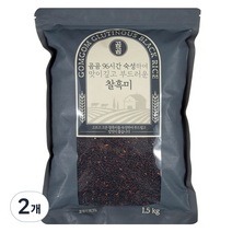 곰곰 96시간 숙성하여 맛이깊고 부드러운 찰흑미 2022년산, 1.5kg, 2개