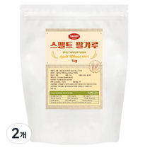 바름 스펠트 밀가루, 1kg, 2개