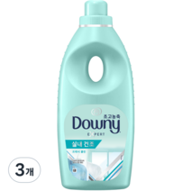 다우니 섬유유연제 실내건조 프레시 클린 자스민향, 1L, 3개