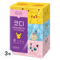 코디 아트앤 포켓몬 미니 2겹 랜덤발송, 230매, 18개