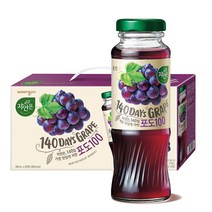 자연은 140일 포도주스, 180ml, 48개
